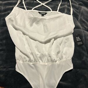 NWT Express White Bodysuit